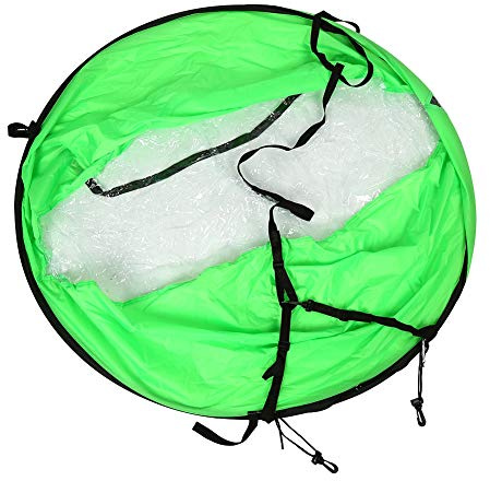 Faltbares Kajak-Segel, 108 cm Windpaddel mit Transparentem Fenster und UV-Schutz, Tragbares Paddel-Set mit Aufbewahrungstasche für Kajaks, Kanus und Schlauchboote