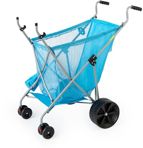 Seina Faltbarer Gartenwagen mit Stahlrahmen, Blau
