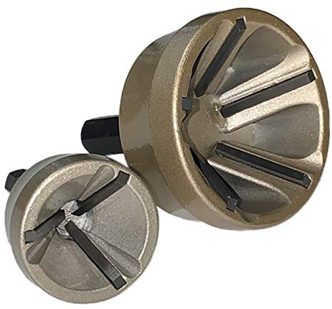 Entgrater Abfräser Wolfram Stahl von 3-19 mm + 13-35 mm, 2er Set, Außenfaser Chamfer Entgratwerkzeug