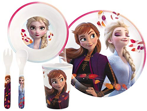 Lulabi Disney Frozen Set 5 Pezzi Bimbo, Melamina - 1.8 kg