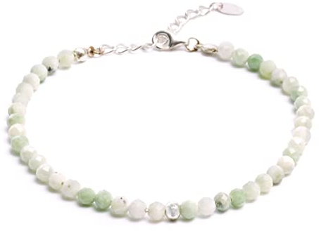 BERGERLIN Naturstein Perlenarmband Damen Herren, Silber/Gold | Naturstein Armband Damen & Herren: Armband Gold/Silber mit echten Heilsteinen – vom deutschen Prüflabor bestätigt.