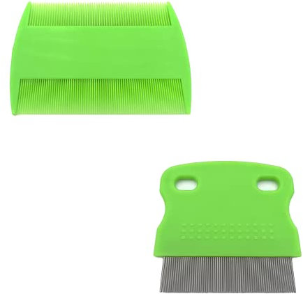 Hair Lice Comb, 2 PCS Lice Combs, Flea Lice Combs, Double Sided Teeth Comb, for Grooming and Removing Dandruff