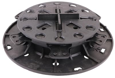 Gartenwelt Riegelsberger Plattenlager PRO 40-64 mm 66 Stk. & Pad 2 mm | Für Keramik-, Stein- und Betonplatten | Höhenverstellbar, bis 1.000 kg belastbar, UV- & witterungsbeständig