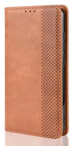 SEAHAI Leder Folio Hülle für Honor Magic 5 Pro (Magic5 Pro) Klapphülle, Flip Brieftasche Tasche mit Kartensteckplätzen, Premium PU Lederhülle Handyhülle Schutzhülle - Braun