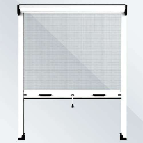 Mosquiteras Enrollables | Color Blanco | 60 x 140 cm (Ancho x Alto) | Cortinadecor