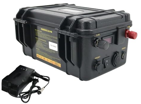 WILLQ Batterie d'hélice Marine 12V 100Ah 120Ah 150Ah 200Ah Batterie de Rechange au Lithium pour voiturette de Golf/Marine/Camping-Car/Batterie de Moteur à la traîne avec Chargeur,12v100ah