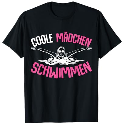 Coole Mädchen Schwimmen Schwimmerin Schwimm Kinder T-Shirt