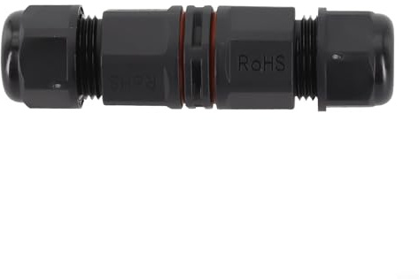 IP67 Waterproof Connector Junction Box for L20, 250V 16A Screw Terminal Cable, Rubber Ring Clamping Nut (2pin)