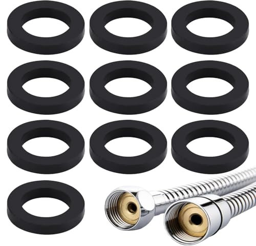 Lot de 10 joints en caoutchouc pour tuyau de douche, accessoires de tuyau de douche