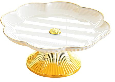 SiaBiced Vassoio da Portata per Frutta con Base Ciotola per Frutta Piedistallo Ciotola per Torta per Antipasti Caramelle, M