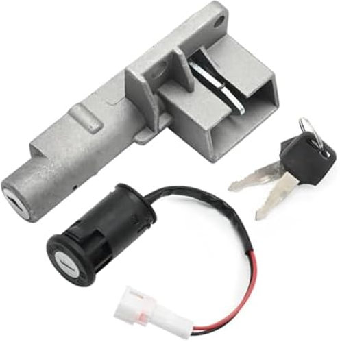 Pexorin Set di interruttori di avviamento e accensione con chiave for moto, robusto interruttore di accensione con chiave, blocco chiave for spina interruttore a chiave, sostituzione, for bici elettri