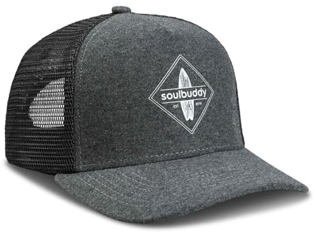 Soulbuddy Kinder Trucker Cap – Basecap für Jungen & Mädchen - Atmungsaktiv mit Mesh & Snapback verstellbar – Bequeme Sommer Sonnenkappe für Kids – 3 Größen verfügbar