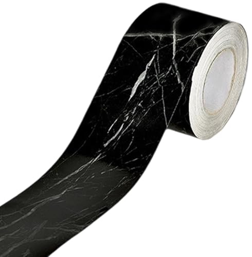 GORGECRAFT Ruban Adhésif en Bois 10 m X 52mm pour Réparation de Bois Réaliste Noir Autocollant Imperméable pour Tables Chaises Plinthes Portes Fenêtres Sols et Meubles.