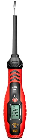 Fyrdyn Stylo Détecteur de Tension - Détecteur Intelligent de Circuits Électriques - Stylo Tournevis Numérique Portable Double Fonction pour Usage Automobile et Industriel