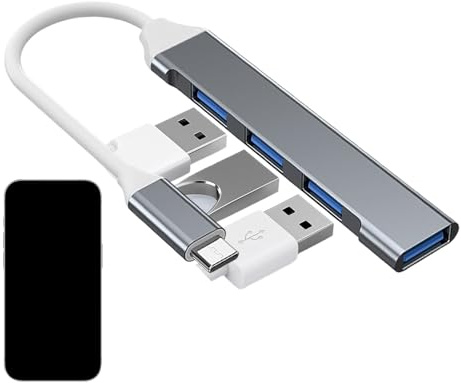 Connessione istantanea, Distributore dati USB -Design compatto e leggero | Distributore dati USB universale, alimentazione esterna, configurazione Plug & Play, dispositivo PC per desktop