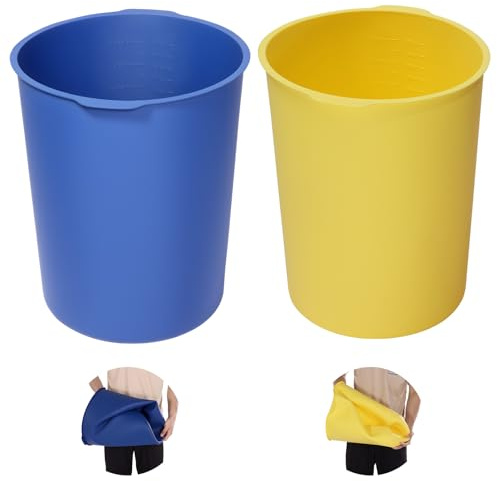 VEVOR Rivestimento per Secchio per Miscelazione Calcestruzzo, 18,9L, Rivestimento Riutilizzabile in Silicone per Miscele di Vernice, Resina Epossidica, Malta, Malta Sottile, 2 pezzi
