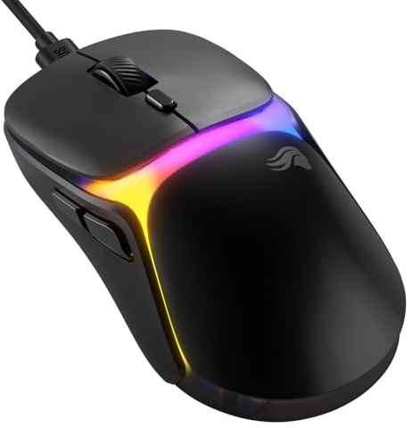 GLORIOUS Model O 3 Souris Gaming Filaire (Noir) | Poids Ultraléger 54g Symétrique, Capteur BAMF 30K DPI Suivi 750 IPS, Switches Optiques 130M Clics, Câble Ascended Patins