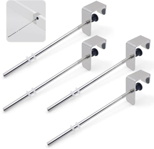 Dumeher Fensterhalter für Stern Fensterhaken Lange Fensterhalterung mit Distanzhalter Deko Fenster- & Türhaken Weihnachtsdekoration für Fensterdicke 10-27mm (4)