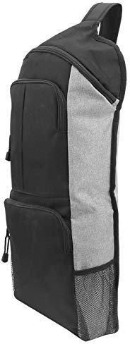 Naroote Yogaväska Gymryggsäck Stor Kapacitet för Män och Kvinnor, Justerbar Rem, Bärbar Yogaväska för Dagliga Behov, Mörk och grå, 11.0x4.3x26.7in