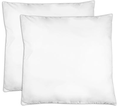 ZOLLNER 2er Set Kopfkissen - Made in Germany – Polyesterfüllung - Bezug aus hochwertigem Polyester - waschbar bis 60°C - 80x80 cm - Hotelqualität - Oeko Tex® Zertifiziert
