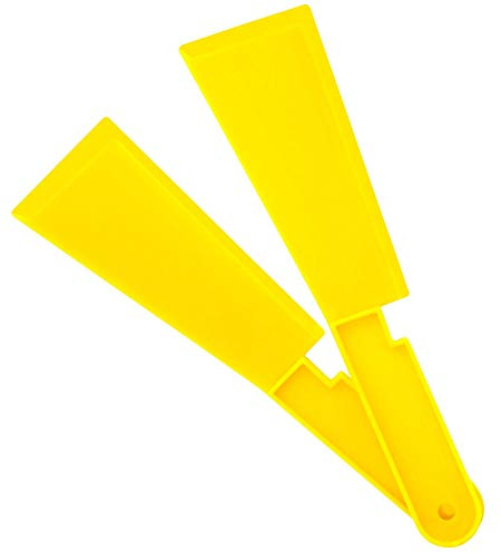 Custom Shop 3 & 6 Inch Wide, Long Handle Plastic Body Filler Spreader Tools (2 Pack) for Automotive Body Fillers, Putties, Glazes, Epoxy Resin, Caulk, Glues - Plastic Spreader Tool Variety Pack
