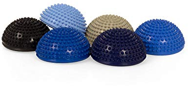 TheraPIE Balance Igel Premium Soft ca. Ø 16 cm | Blaue Variante | Noppenball Massageball | 6er Set + Pumpe