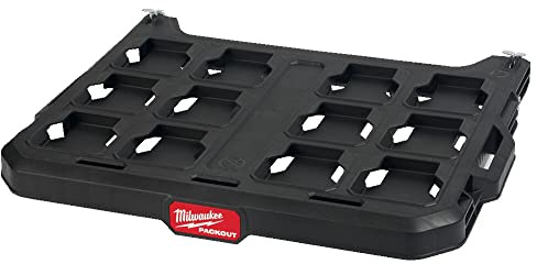 Milwaukee Système de Rails Packkout, pour Montage Mural, Plaque de Base