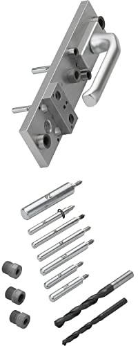 Hoppe Bohrschablone Bohrlehren-Set, Türvorbereitung für Hoppe-Schutzbeschläge, 12-teilig