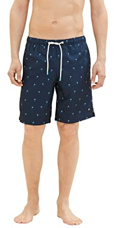 TOM TAILOR Herr badshorts 1035051, 31481 - morning pink palm design, S