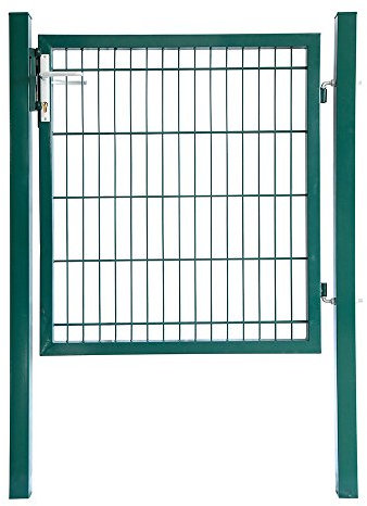 HOME DELUXE - Gartentor PORTARIUS - Farbe: Grün, Höhe 80 cm - inkl. Griff, Schloss und Schlüssel I Gartenpforte Einfahrtstor Hoftür