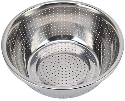 MOUMOUTEN Grönsakstvättkorg I Rostfritt Stål, Grönsakssilkorg Rostfritt Stål Tvättskål Köksdurkrör Avloppskorg Filter För Grönsaksfruktris(30cm)