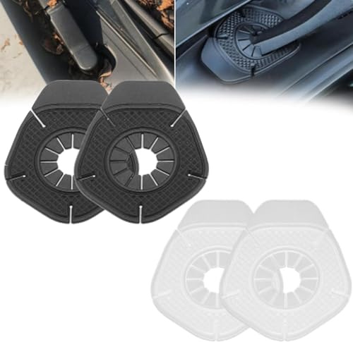 4Stück Auto Wischerarm Schutz Pad, Silikon Windschutzscheibe Wischer Arm Loch Protector Staub Abdeckung für die meisten Fahrzeuge