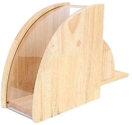 Conteneur de Stockage de Papier à café, Boîte de Rangement de Support de Distributeur de Papier Filtre à café en Bois Massif pour Filtres à café Coniques