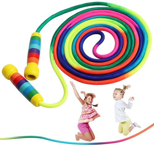 Cuerda de saltar para niños y adultos, 5 m larga, multijugador,Cuerda de Saltar Niños,Comba de Deporte para Niños y Adultos