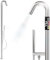 LAWA Living and Lifestyle Doccia esterna da giardino V2A / 304 in acciaio inox caldo freddo con doccetta per sauna doccia per acqua calda e fredda