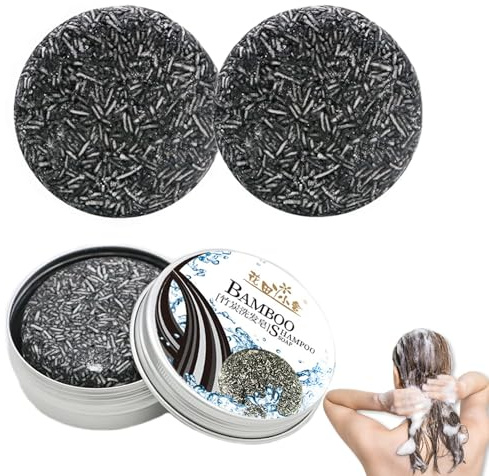 Grau Glanz Seife, Black Soap, Gray Reverse Shampoo Bar, Charcoal, Natural Hair Darkening, Solid Shampoo Bar, Restore Natural Hair Color