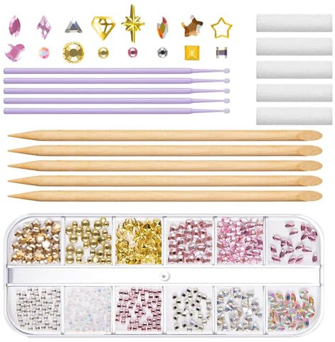 Zahnschmuck-Edelsteine, -Edelsteinschmuck, Zähne Kristall für Damen und Herren, langanhaltender Glanz, Zahndekoration, Anfängerfreundlich für Reisen, Verabredungen, Partys