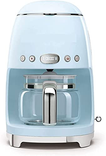 SCHYWL Coffee Maker Nostalgia Retro 10-Cup Programmable Coffee Maker,Automatic Shut-Off & Keep Warm,Blue Coffee Machine