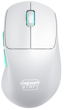 CHERRY XTRFY M64 Wireless | Ultra Light Ergonomic Gaming Mouse (M64, White)