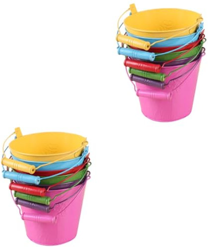 Vaguelly 12 STK Angeleimer Spielzeug Sandeimer für Kinder Wassereimer-Spielzeug Kidcraft-Spielset Mini-Eimer LEDs Leuchtmittel Spielzeuge Kinderspielzeug Kindergarten Eimer Spielzeug