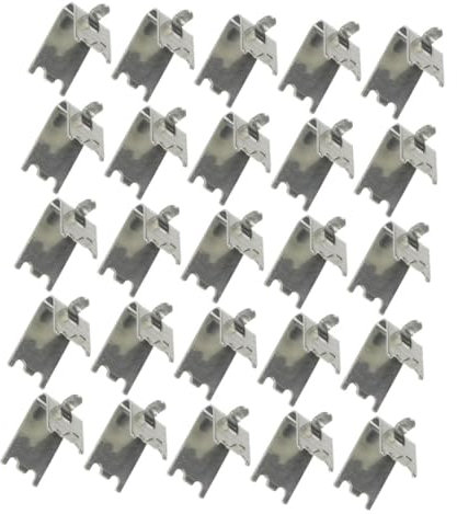 WATIIFUFU 25pcs Shelf Clips Metal Refrigerator Shelf Supports for Shelving Picture Frame Brackets for Picture Framing Supplies Fastener for Refrigerator Organizer