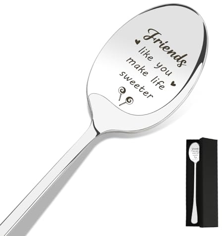 Bestie Gifts Bff Gifts Coffee Spoons Gift For Friends Female Galentines Friendship Gifts for Women Funny Gifts For Friends， Gifts for Friend Birthday Gifts， Valentines Gifts for Friend Gifts