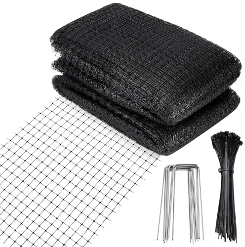 WenYa Garden Netting 4x10m Reusable Duty Bird with 30 Cable Ties 10 U-Pegs
