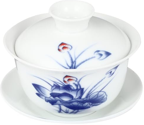 MAGICLULU Tazze per Tè Kungfu in Ceramica Tazza da Tè Antica Termoresistente Zuppiera Classica per Preparazione