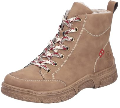Rieker Botas de mujer 72320 con cordones, color marrón, talla 41 EU, marrón, 41 EU
