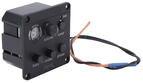 Vielseitiger Gitarren Preamp EQ mit Tuner Verstärker, 2 STK. | Integrierte Klangregelung für präzise Bass- und Höhenanpassung, 7-Segment-LED-Display