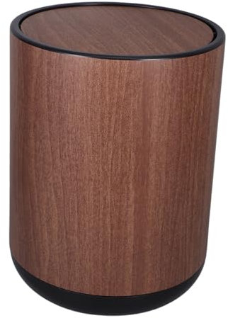 Cestino Della Spazzatura Con Coperchio Ribaltabile - Cestino Della Spazzatura Con Doppio Scomparto Effetto Legno Con Coperchio Ribaltabile Cestino Della Spazzatura In Plastica Per