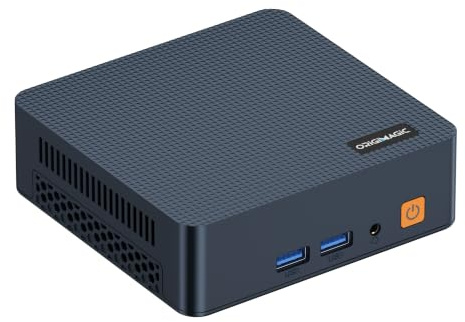 origimagic C7 Mini PC, Intel Core 3 100U, 16GB DDR4 RAM 512GB NVMe SSD | Hybrid Architecture, 6C/ 8T up,Dual Thunderbolt 4, Dual HDMI 4K, Wi-Fi 6, 2.5Gb Ethernet, Windows 11 Pro Desktop Computer