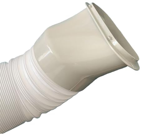 Kustimantu Adaptateur de tuyau d'évacuation d'air pour climatiseur, joint plat pour raccord de tuyau de climatisation, adaptateur de rechange mobile pour tuyaux de ventilation, utilisation à la maison