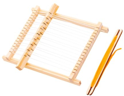 Gogogmee Selbstgemacht Webstuhl Spielzeug Für Kinder Und Wollmaterial Kinderfreundlich Fördert Kreativität Und Konzentration Bastelspielzeug Für Frühe Bildung